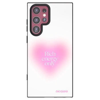 Picasee Μαύρη θήκη σιλικόνης για Samsung Galaxy S22 Ultra 5G - Rich Energy