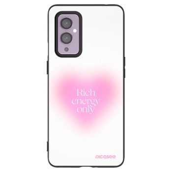 Picasee Μαύρη θήκη σιλικόνης για OnePlus 9 - Rich Energy