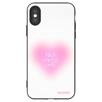 Picasee Μαύρη θήκη σιλικόνης για Apple iPhone X/XS - Rich Energy