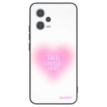Picasee Μαύρη θήκη σιλικόνης για Xiaomi Redmi Note 12 5G - Rich Energy