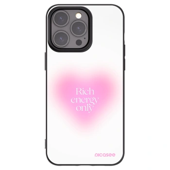 Picasee Μαύρη θήκη σιλικόνης για Apple iPhone 15 Pro Max - Rich Energy