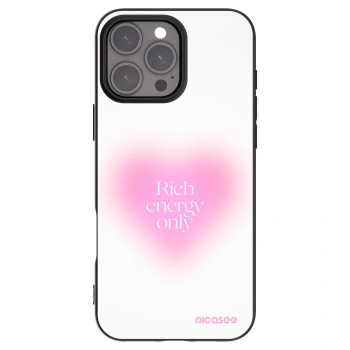 Picasee Μαύρη θήκη σιλικόνης για Apple iPhone 16 Pro Max - Rich Energy