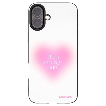Picasee Μαύρη θήκη σιλικόνης για Apple iPhone 16 Plus - Rich Energy