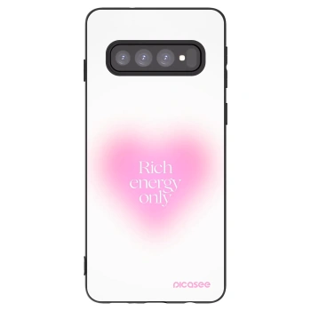 Picasee Μαύρη θήκη σιλικόνης για Samsung Galaxy S10 G973 - Rich Energy
