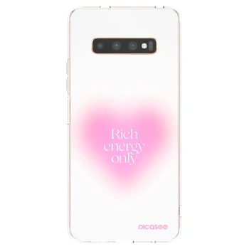 Picasee διαφανής θήκη σιλικόνης Samsung Galaxy S10 Plus G975 - Rich Energy