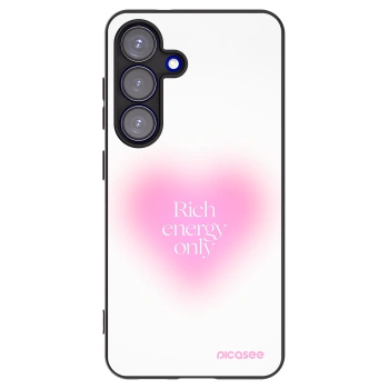 Picasee Μαύρη θήκη σιλικόνης για Samsung Galaxy S25 5G - Rich Energy