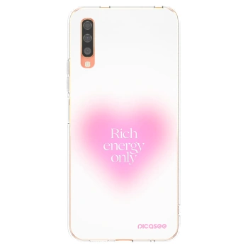 Picasee διαφανής θήκη σιλικόνης Samsung Galaxy A70 A705F - Rich Energy