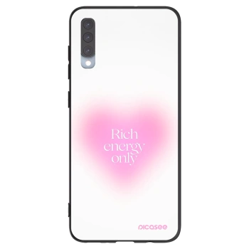 Picasee Μαύρη θήκη σιλικόνης για Samsung Galaxy A70 A705F - Rich Energy