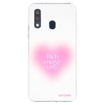 Picasee διαφανής θήκη σιλικόνης Samsung Galaxy A40 A405F - Rich Energy