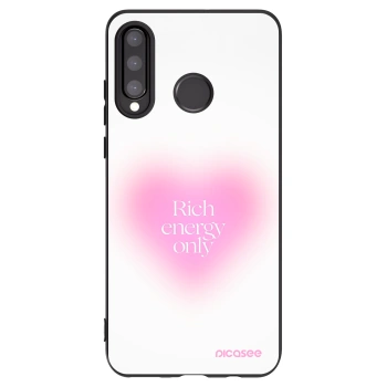 Picasee Μαύρη θήκη σιλικόνης για Huawei P30 Lite - Rich Energy