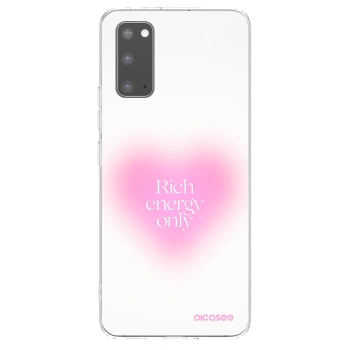 Picasee διαφανής θήκη σιλικόνης Samsung Galaxy S20 G980F - Rich Energy