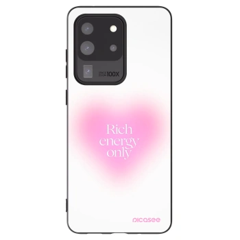 Picasee Μαύρη θήκη σιλικόνης για Samsung Galaxy S20 Ultra 5G G988F - Rich Energy