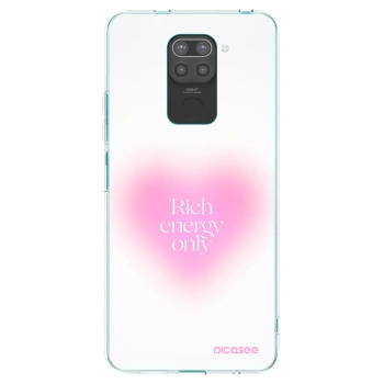 Picasee Μαύρη θήκη σιλικόνης για Xiaomi Redmi Note 9 - Rich Energy