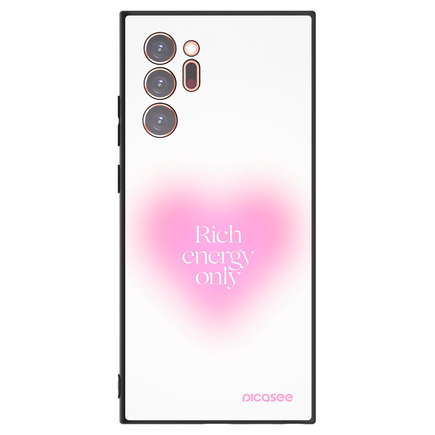 Picasee Μαύρη θήκη σιλικόνης για Samsung Galaxy Note 20 Ultra - Rich Energy