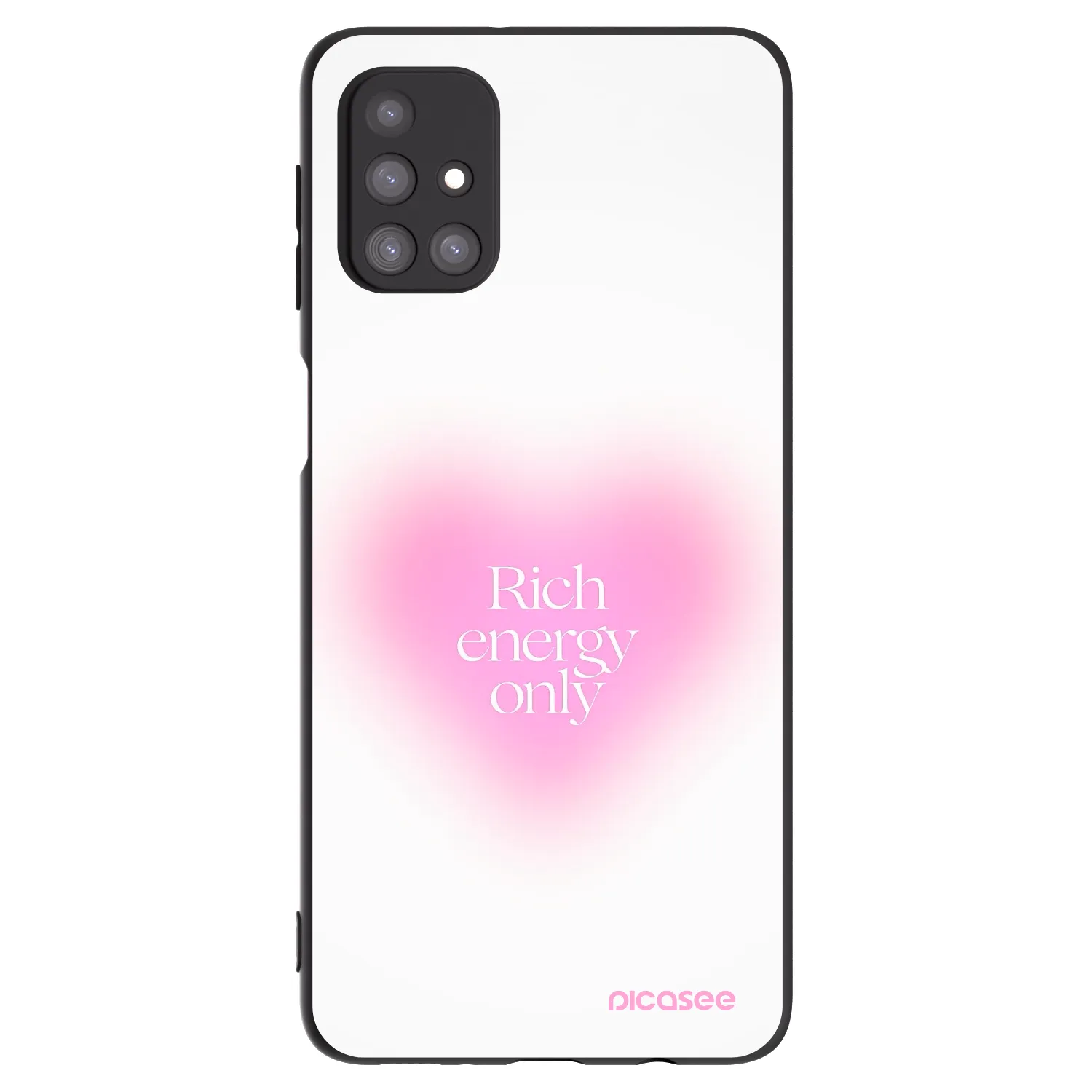 Picasee Μαύρη θήκη σιλικόνης για Samsung Galaxy M31s - Rich Energy