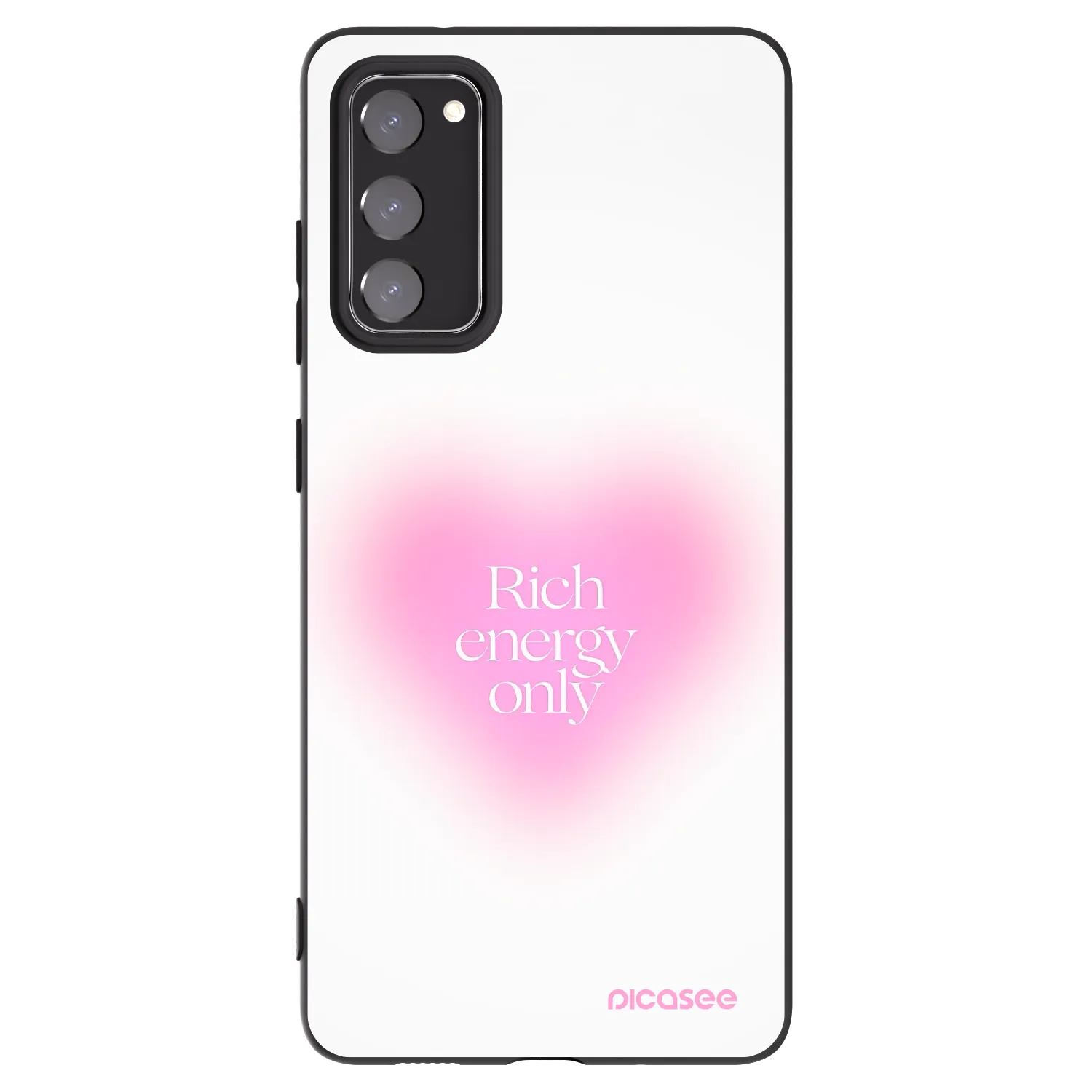 Picasee Μαύρη θήκη σιλικόνης για Samsung Galaxy S20 FE - Rich Energy
