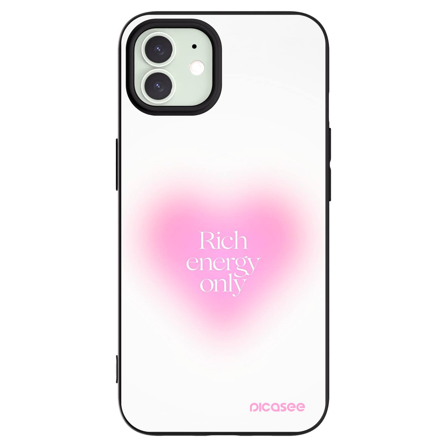 Picasee Μαύρη θήκη σιλικόνης για Apple iPhone 12 Pro - Rich Energy