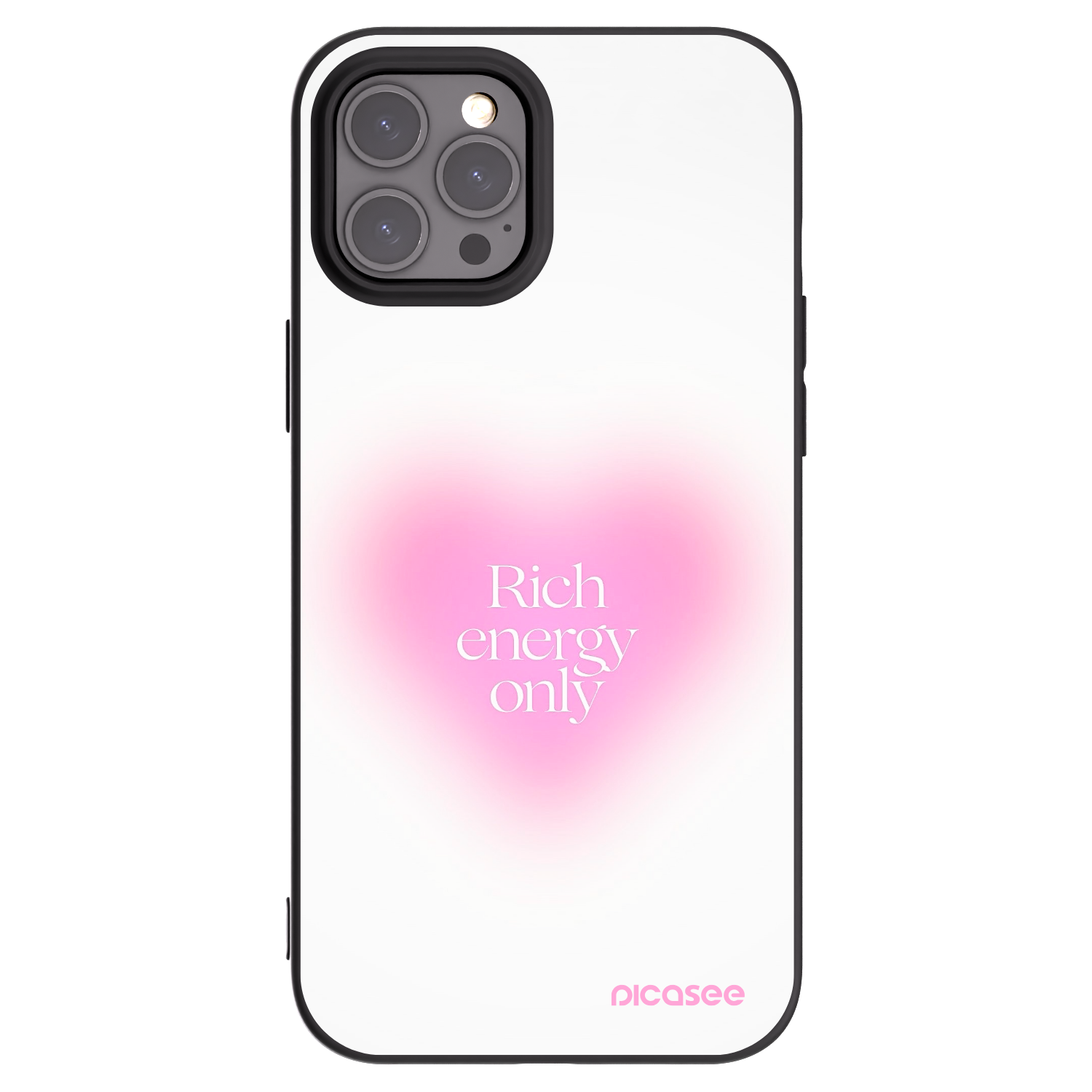 Picasee Μαύρη θήκη σιλικόνης για Apple iPhone 12 Pro Max - Rich Energy