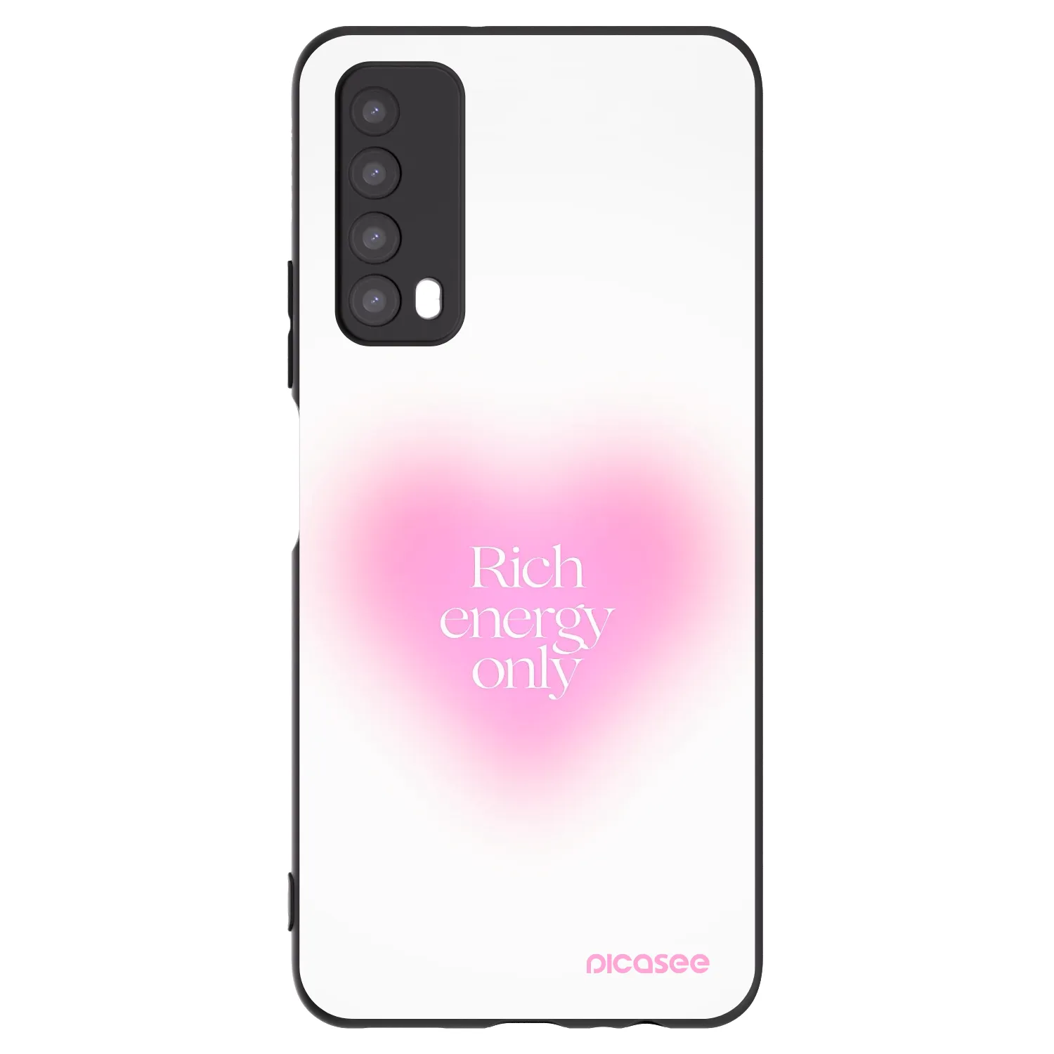 Picasee Μαύρη θήκη σιλικόνης για Huawei P Smart 2021 - Rich Energy