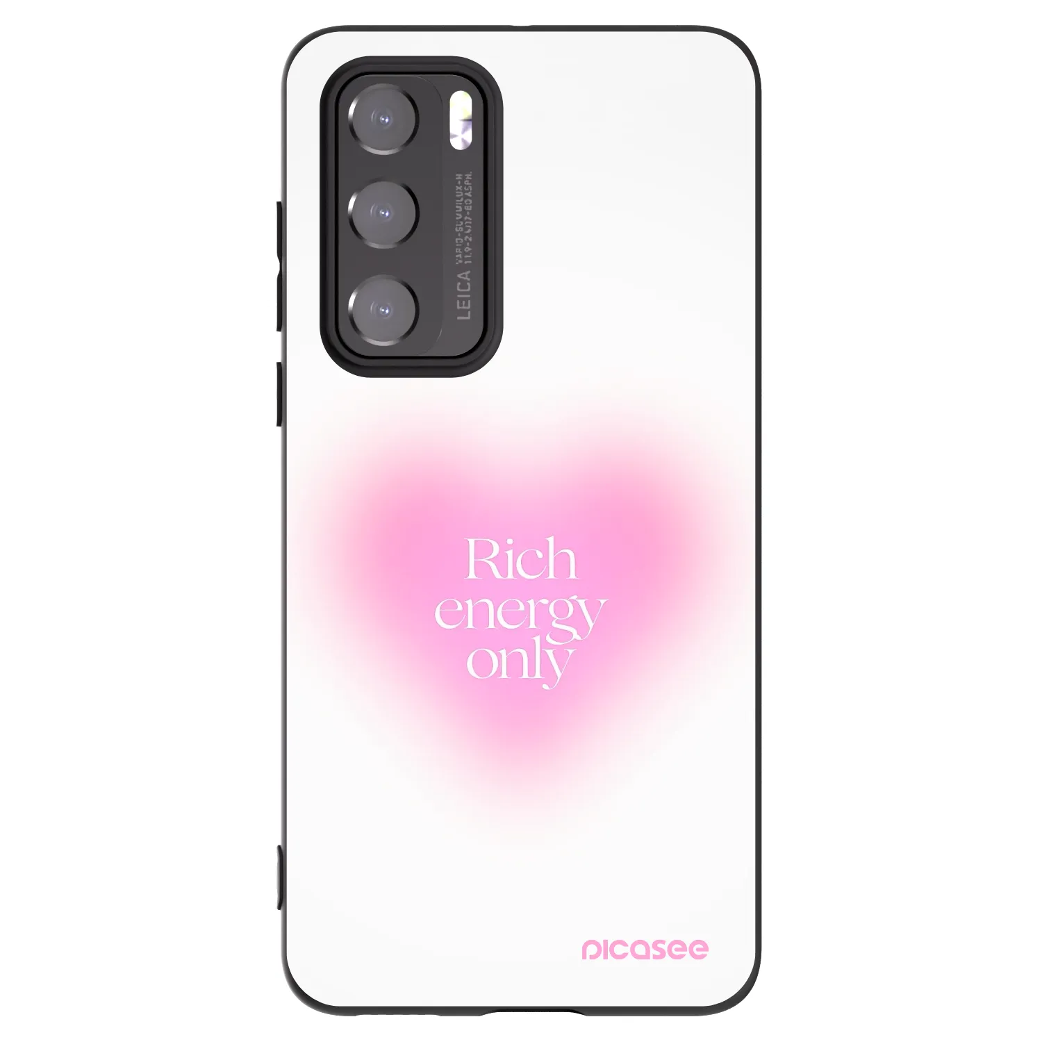 Picasee Μαύρη θήκη σιλικόνης για Huawei P40 - Rich Energy
