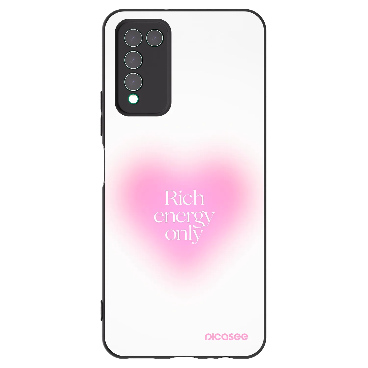 Picasee Μαύρη θήκη σιλικόνης για Honor 10X Lite - Rich Energy