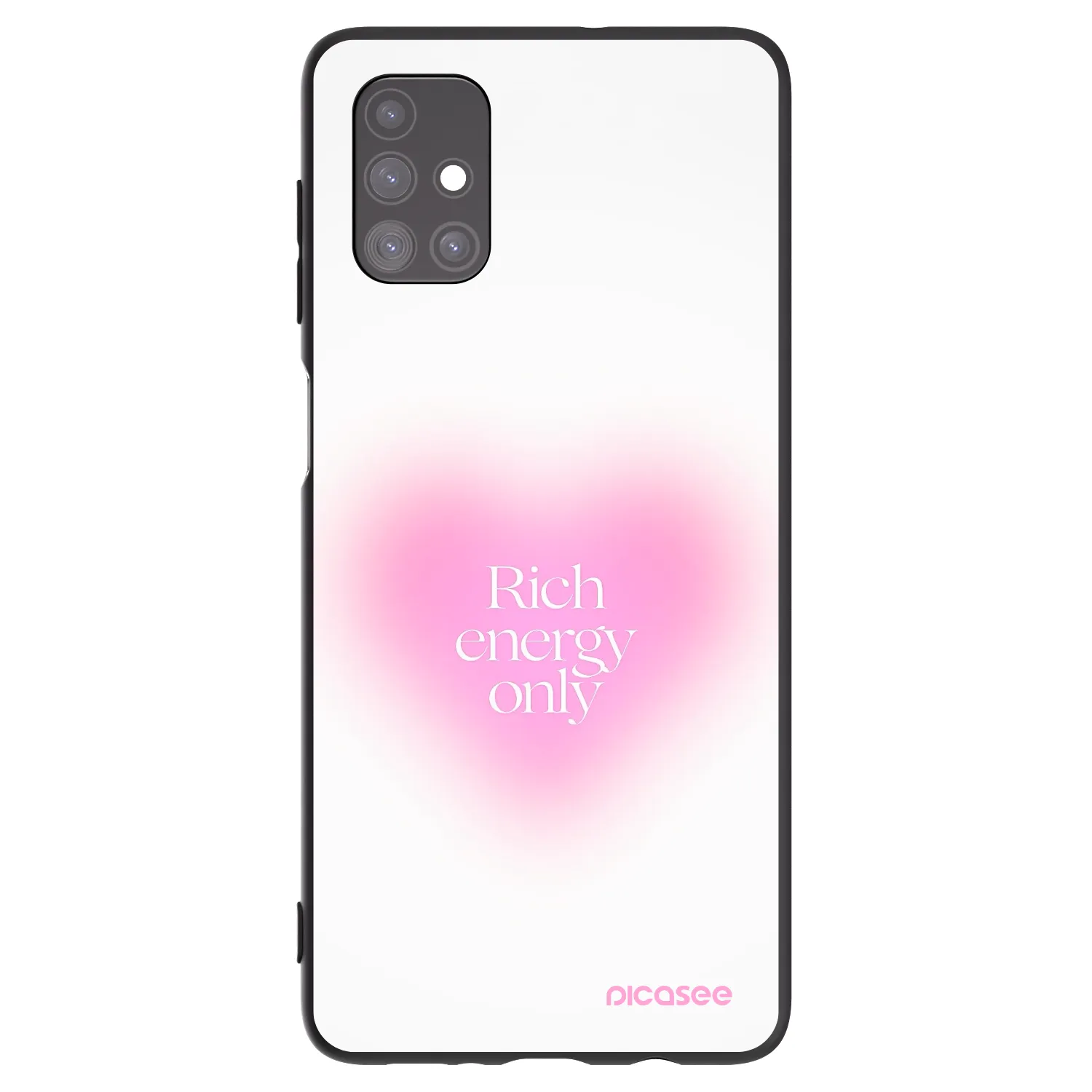 Picasee Μαύρη θήκη σιλικόνης για Samsung Galaxy M51 M515F - Rich Energy