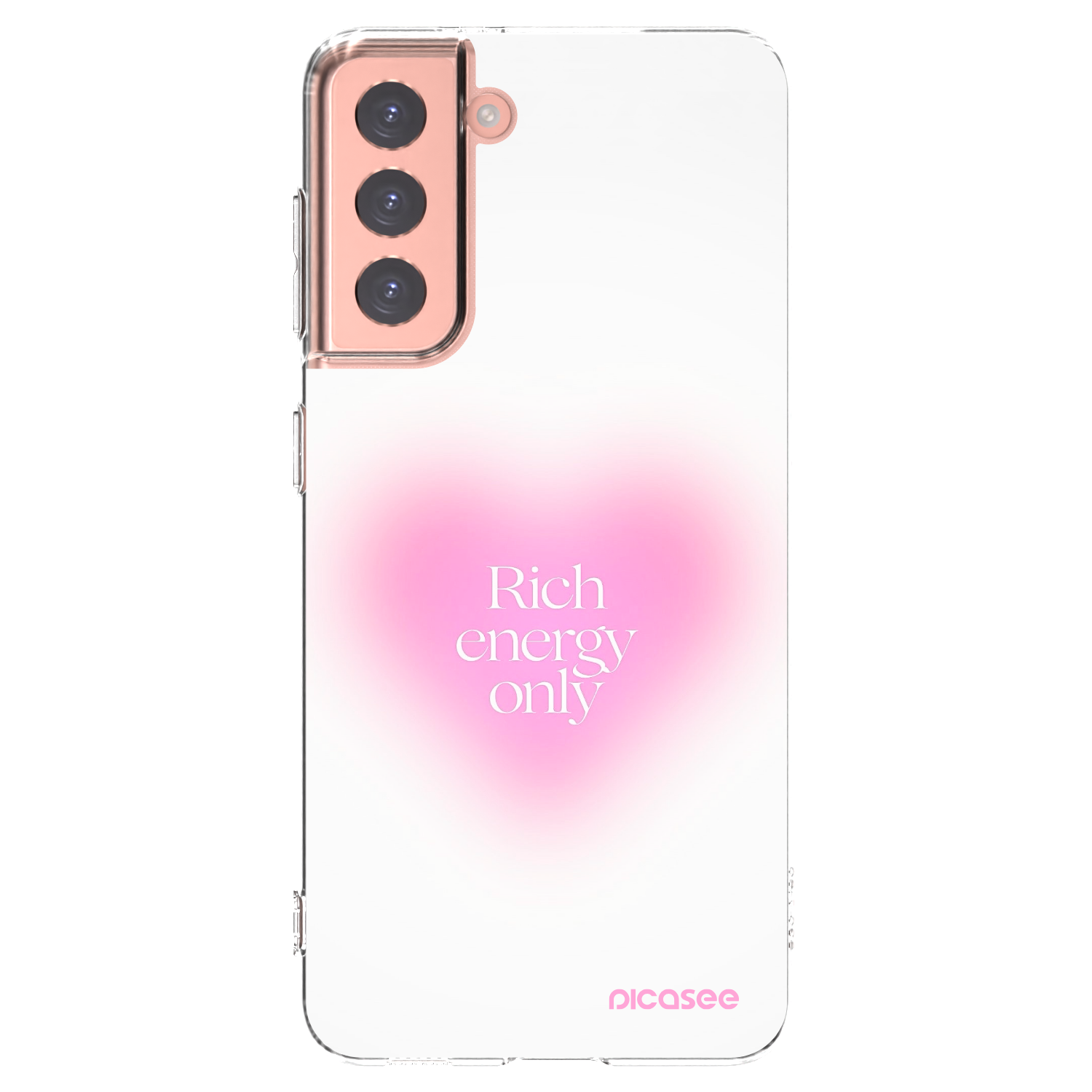 Picasee διαφανής θήκη σιλικόνης Samsung Galaxy S21 5G G991B - Rich Energy