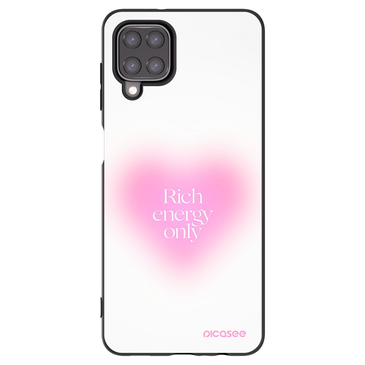 Picasee Μαύρη θήκη σιλικόνης για Samsung Galaxy A12 A125F - Rich Energy