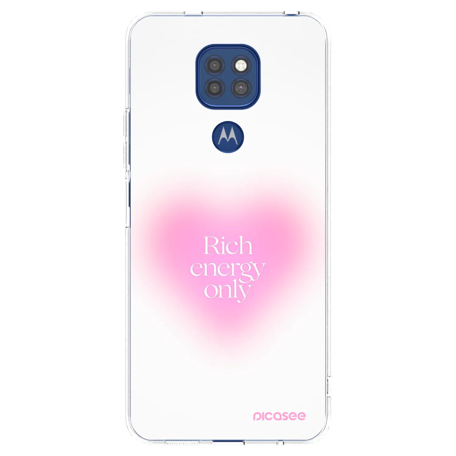 Picasee διαφανής θήκη σιλικόνης Motorola Moto G9 Play - Rich Energy