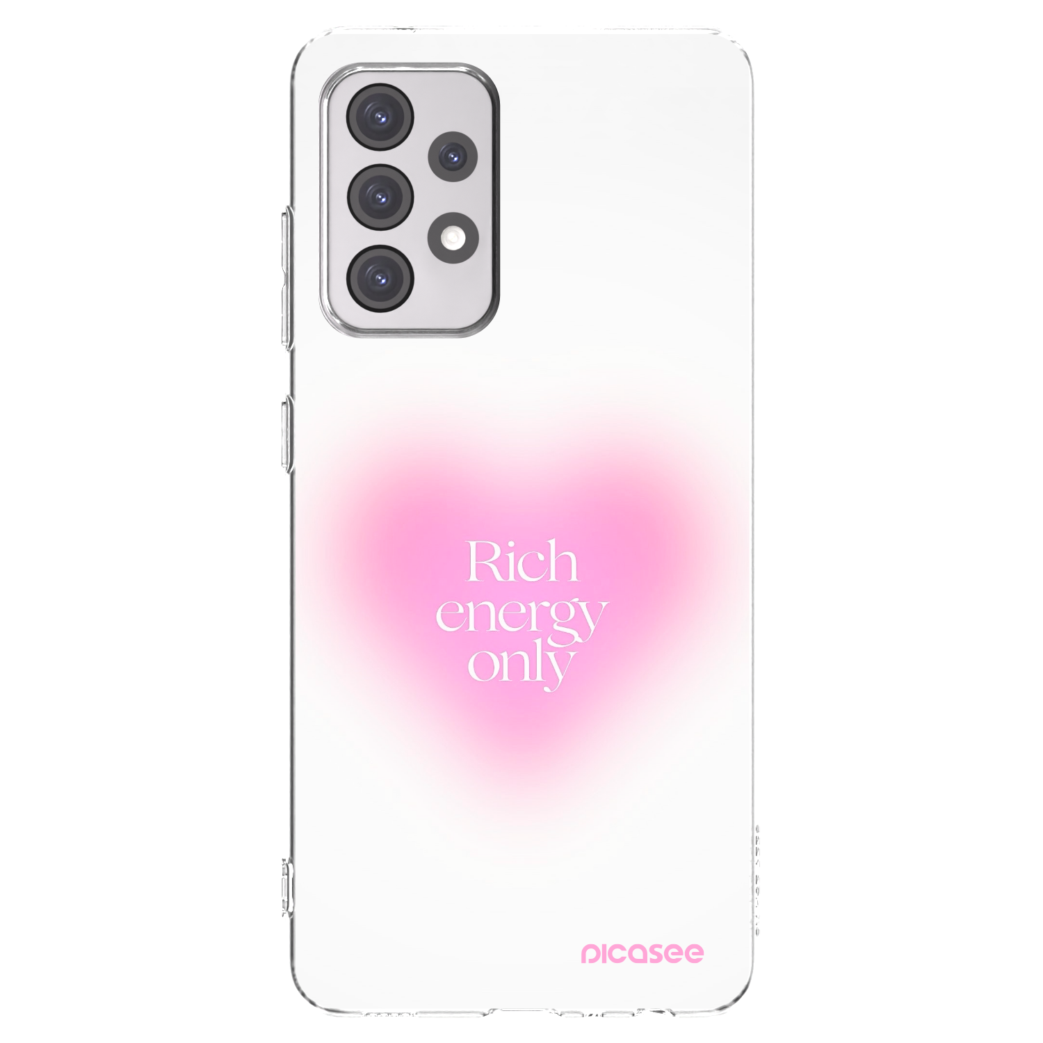 Picasee διαφανής θήκη σιλικόνης Samsung Galaxy A52 5G A525F - Rich Energy