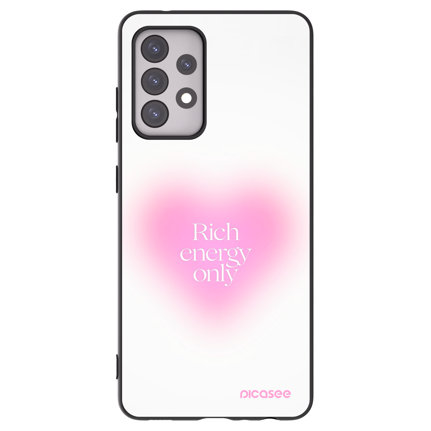 Picasee Μαύρη θήκη σιλικόνης για Samsung Galaxy A52 5G A525F - Rich Energy