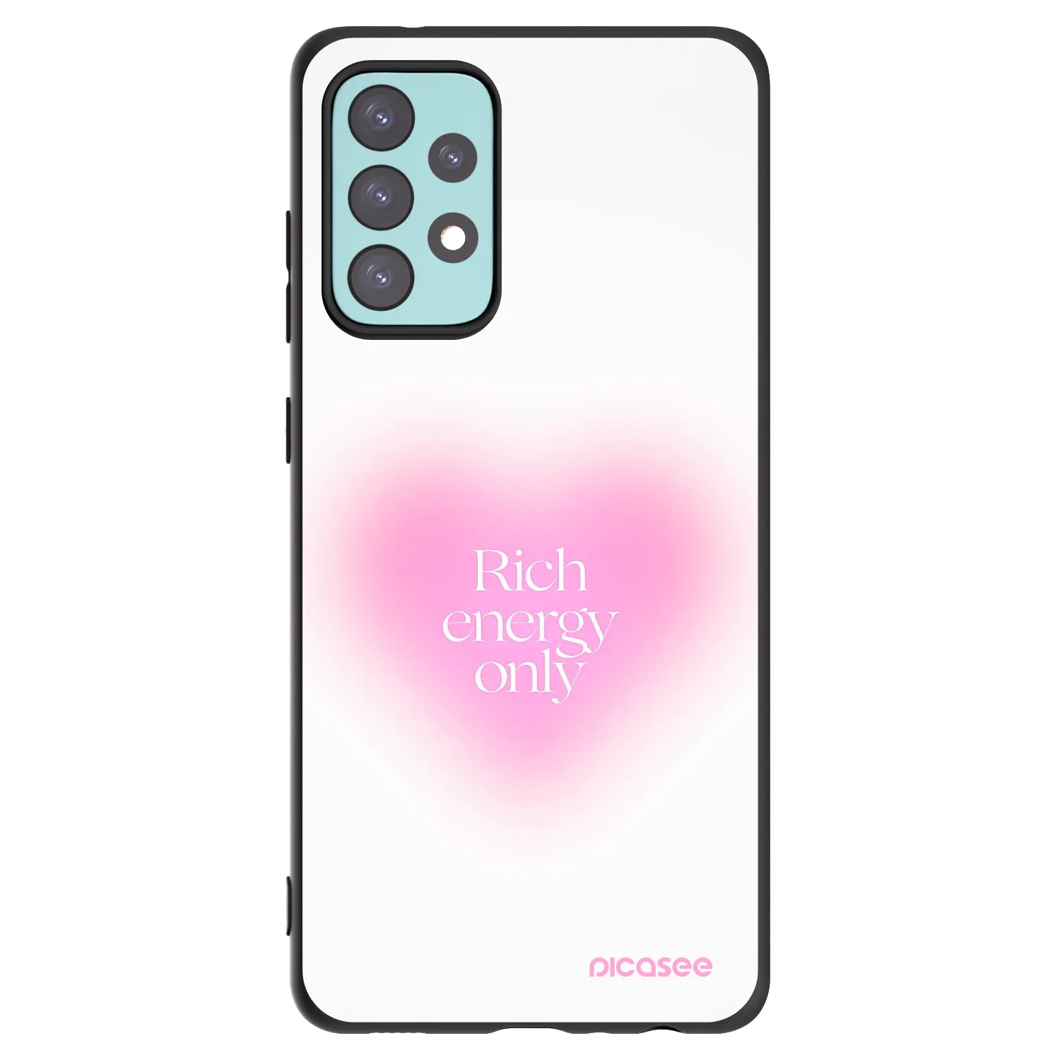 Picasee Μαύρη θήκη σιλικόνης για Samsung Galaxy A72 A725F - Rich Energy