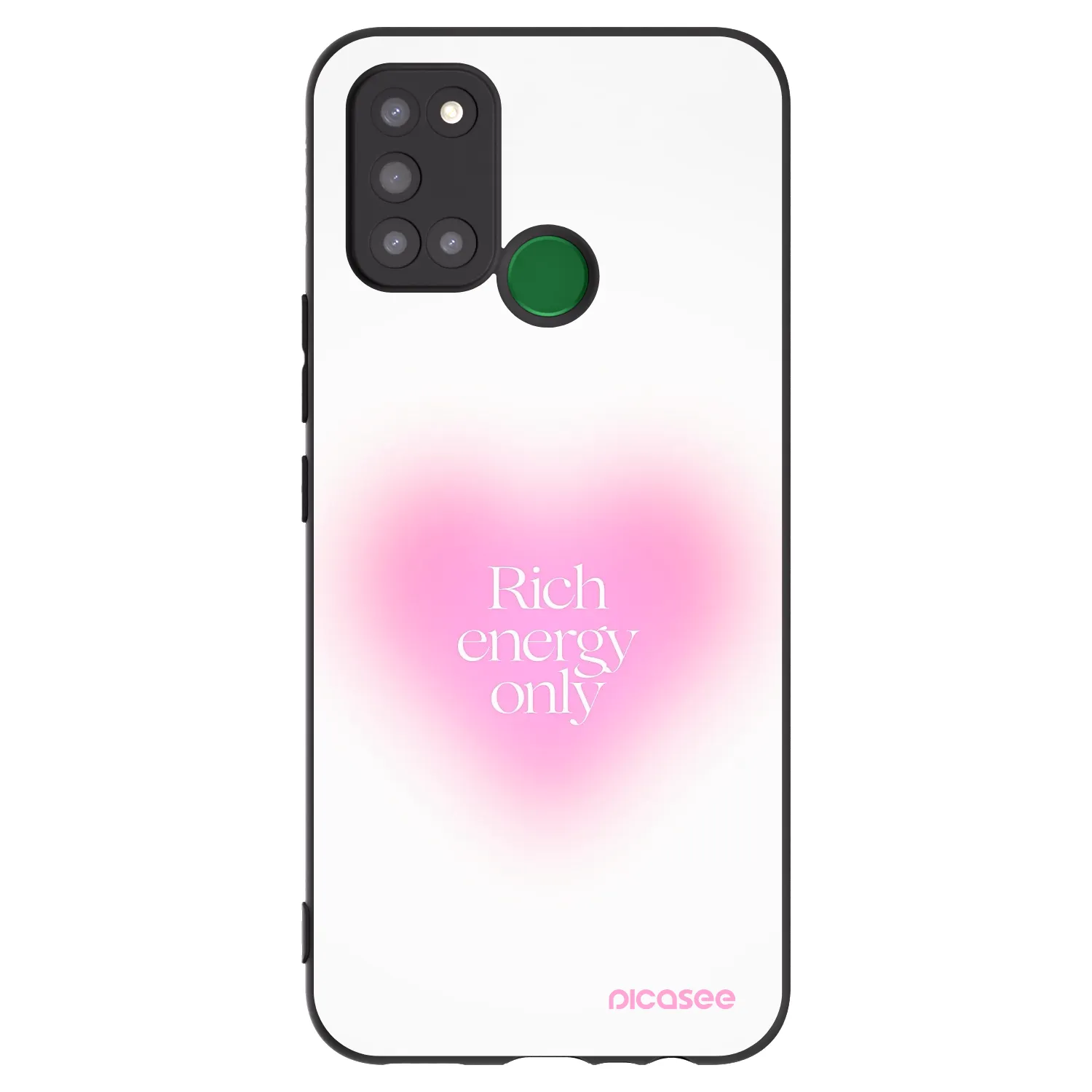 Picasee Μαύρη θήκη σιλικόνης για Realme 7i - Rich Energy