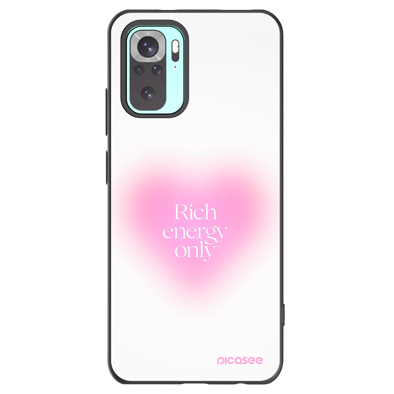 Picasee Μαύρη θήκη σιλικόνης για Xiaomi Redmi Note 10 Pro - Rich Energy