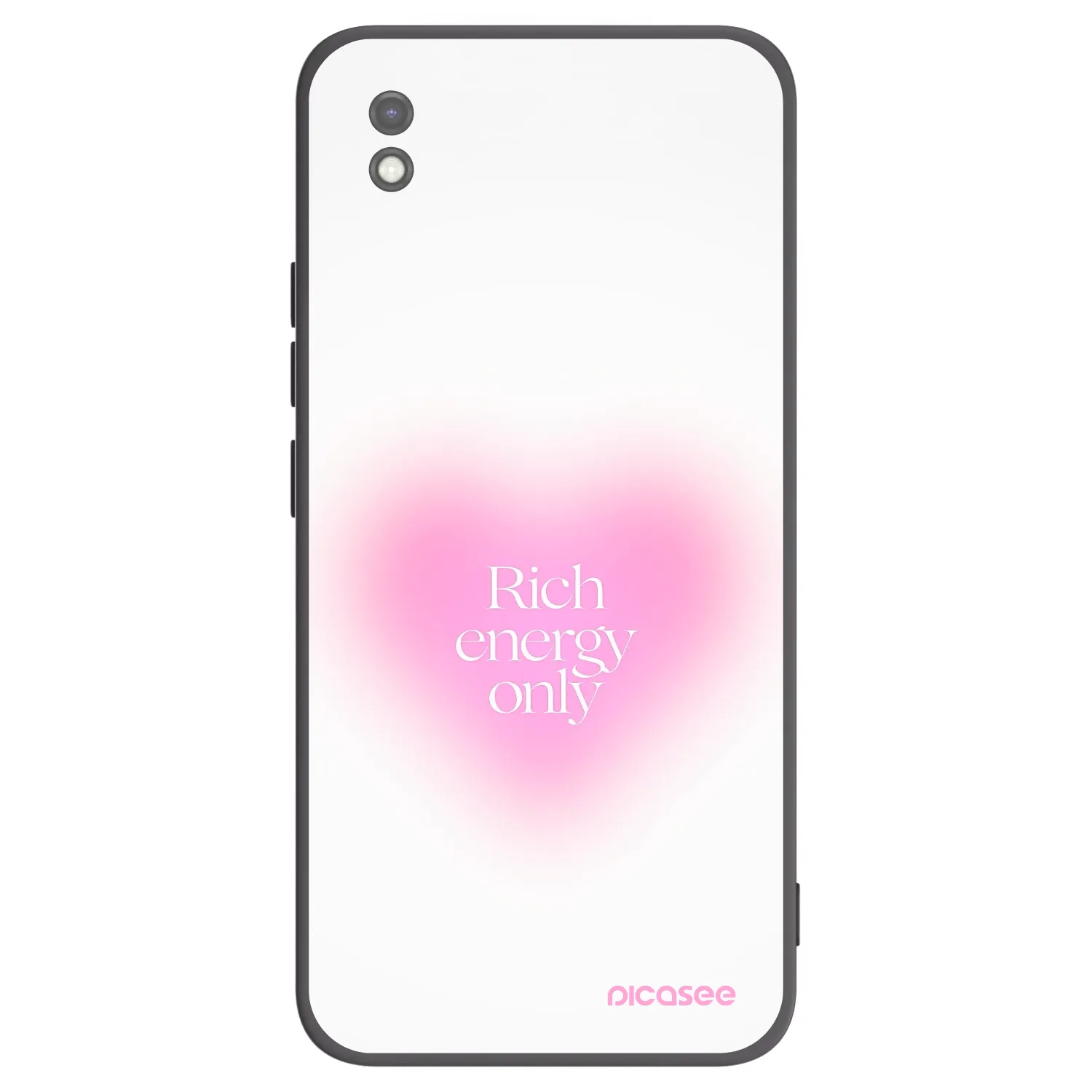 Picasee Μαύρη θήκη σιλικόνης για Xiaomi Redmi 9AT - Rich Energy