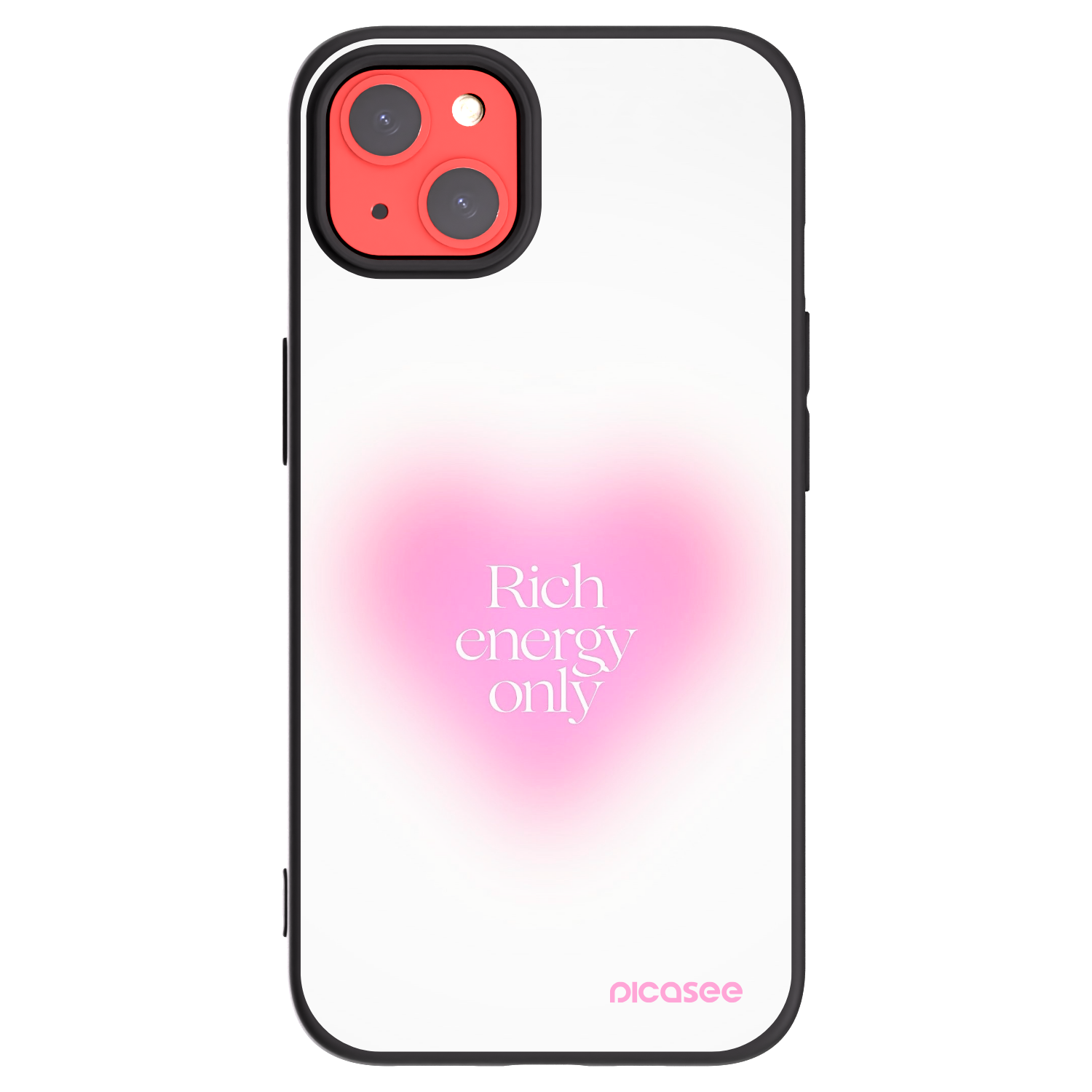 Picasee Μαύρη θήκη σιλικόνης για Apple iPhone 13 - Rich Energy