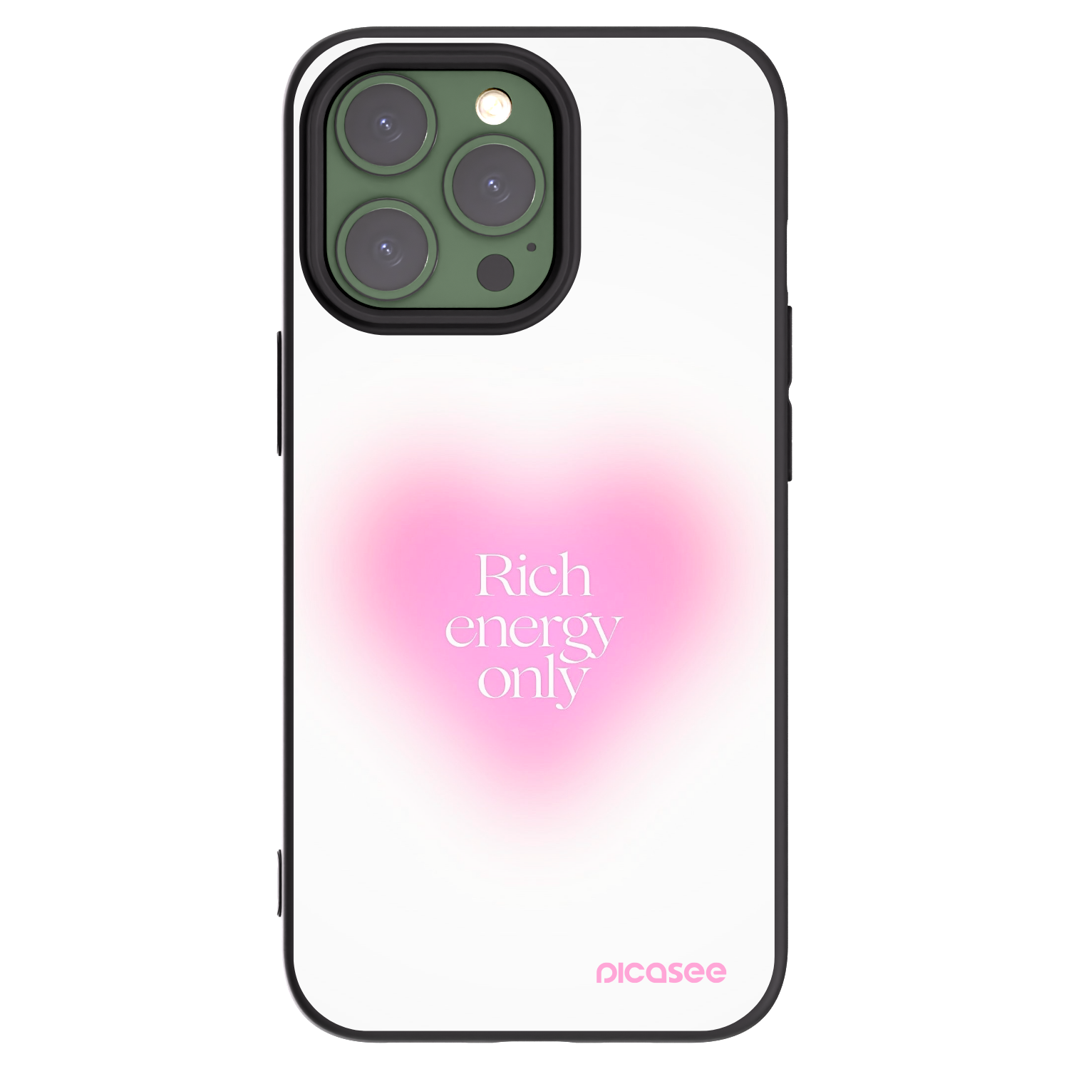 Picasee Μαύρη θήκη σιλικόνης για Apple iPhone 13 Pro - Rich Energy