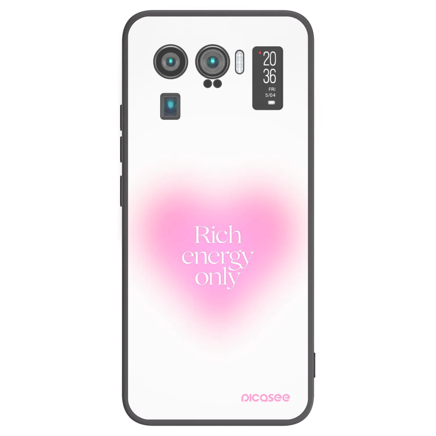 Picasee Μαύρη θήκη σιλικόνης για Xiaomi Mi 11 Ultra - Rich Energy