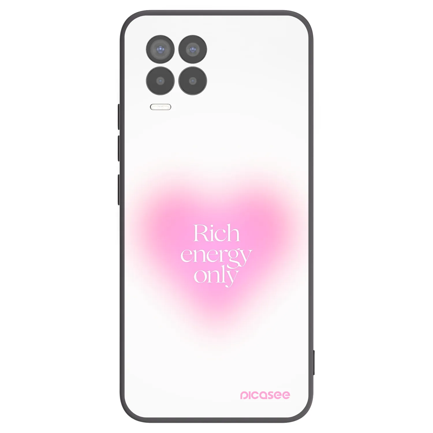 Picasee Μαύρη θήκη σιλικόνης για Realme 8 4G - Rich Energy