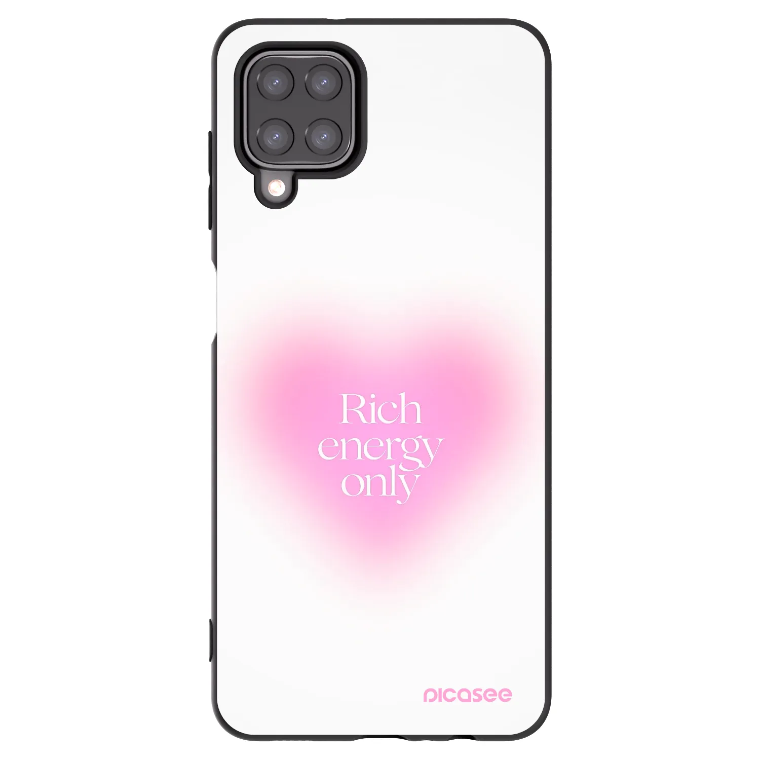 Picasee Μαύρη θήκη σιλικόνης για Samsung Galaxy M12 M127F - Rich Energy