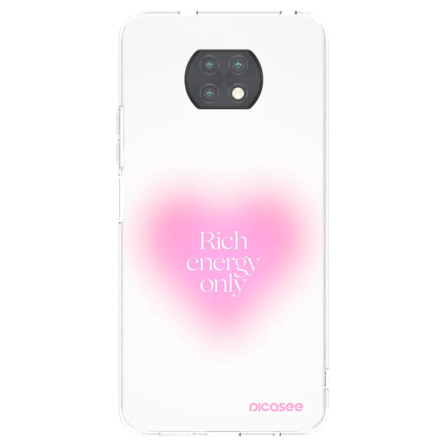 Picasee διαφανής θήκη σιλικόνης Xiaomi Redmi Note 9T - Rich Energy