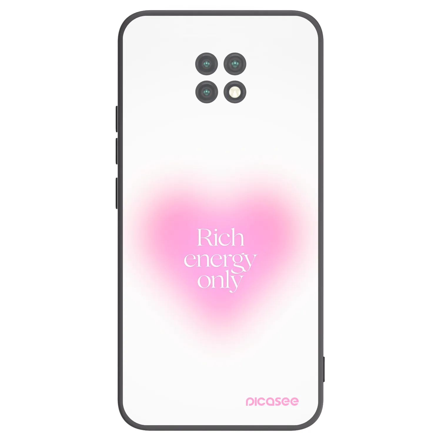 Picasee Μαύρη θήκη σιλικόνης για Xiaomi Redmi Note 9T - Rich Energy