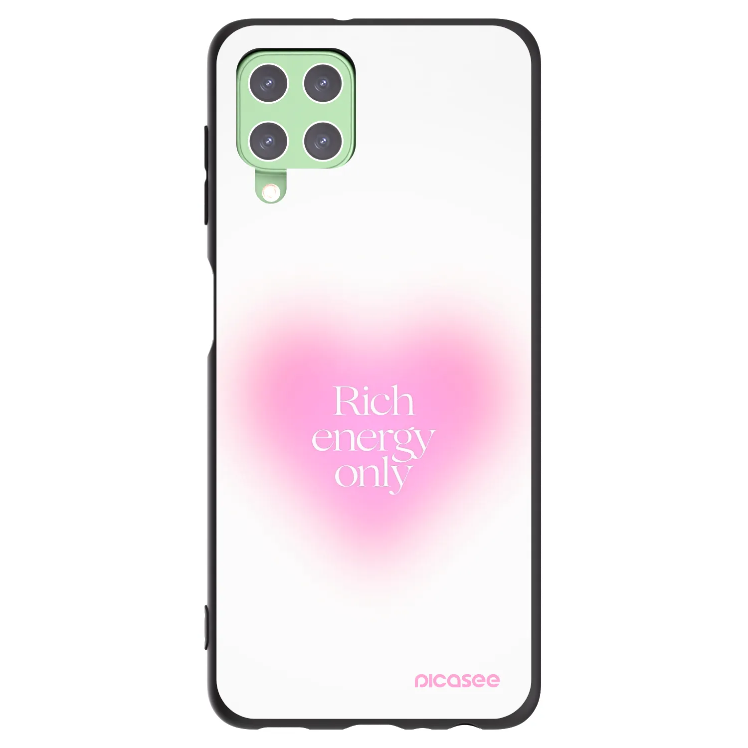 Picasee Μαύρη θήκη σιλικόνης για Samsung Galaxy A22 A225F 4G - Rich Energy