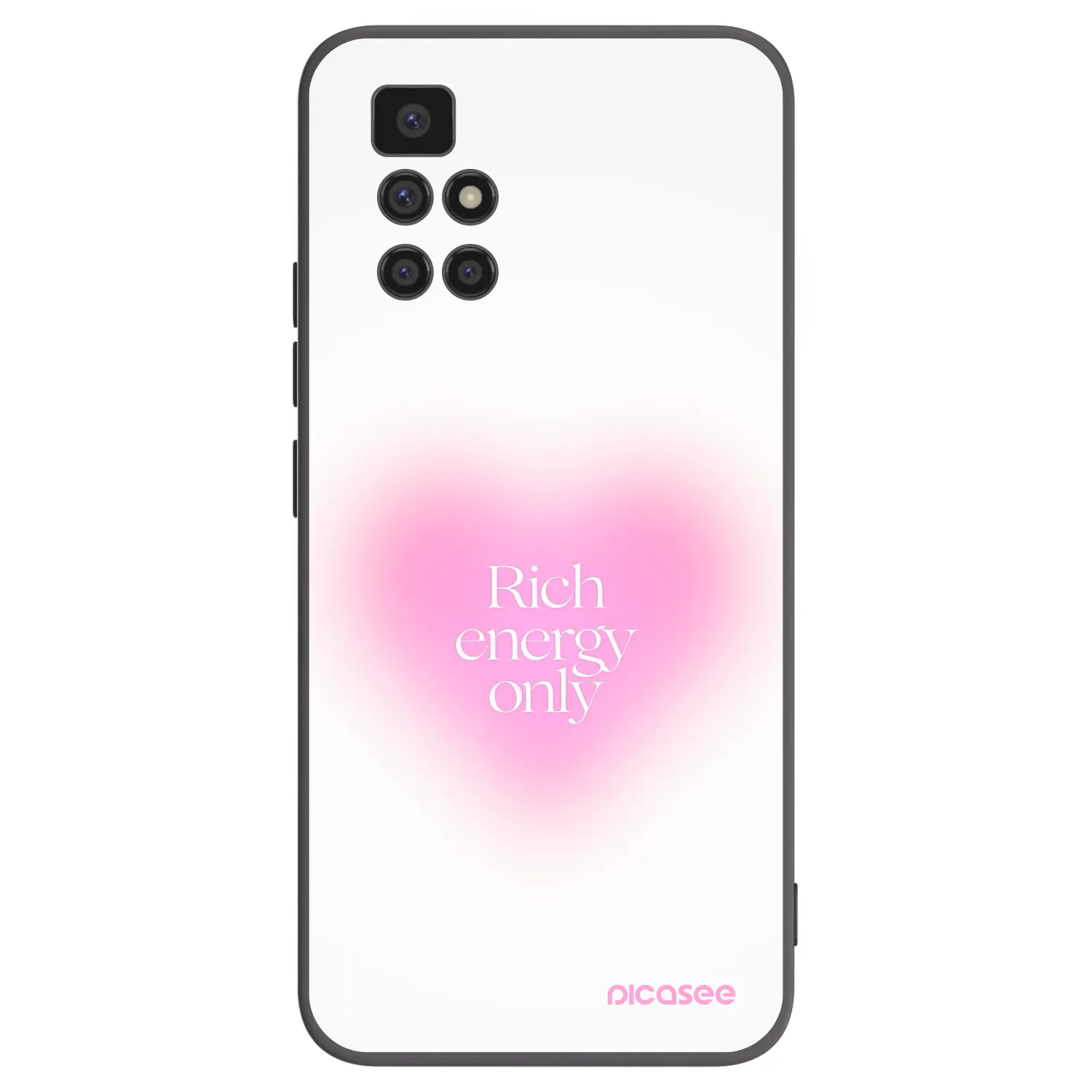 Picasee Μαύρη θήκη σιλικόνης για Xiaomi Redmi 10 - Rich Energy