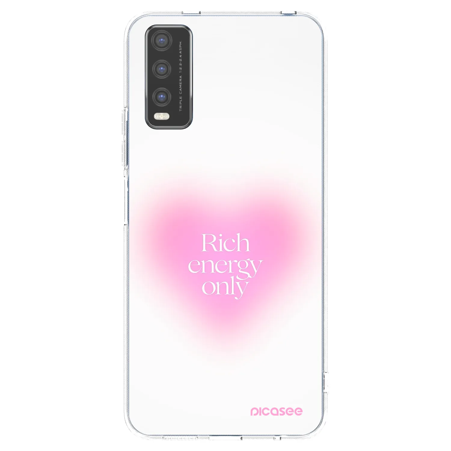 Picasee διαφανής θήκη σιλικόνης Vivo Y20s - Rich Energy