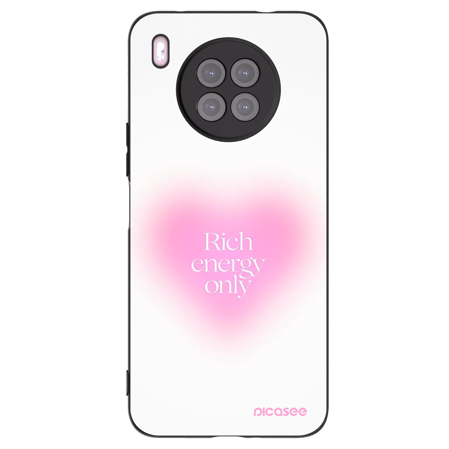 Picasee Μαύρη θήκη σιλικόνης για Huawei Nova 8i - Rich Energy