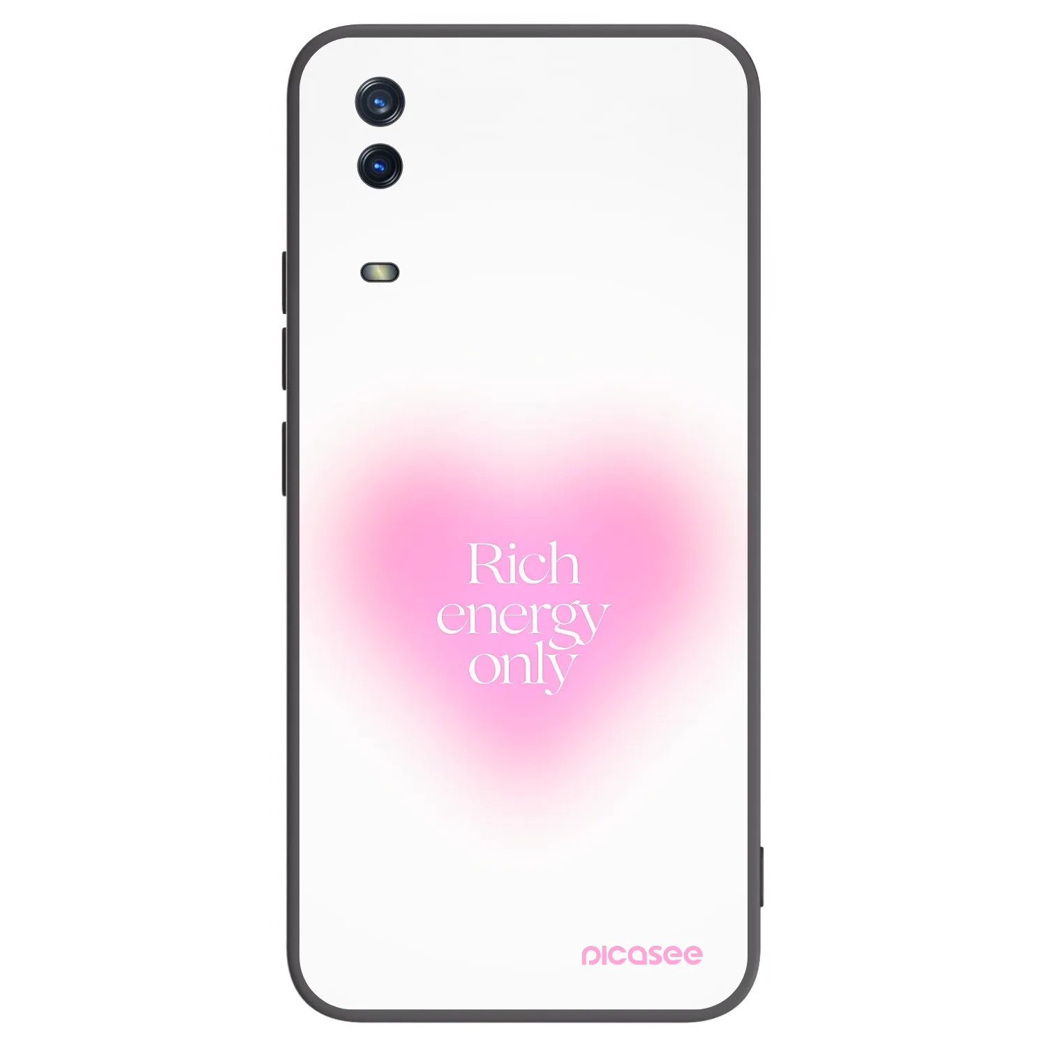 Picasee Μαύρη θήκη σιλικόνης για Vivo Y11s - Rich Energy
