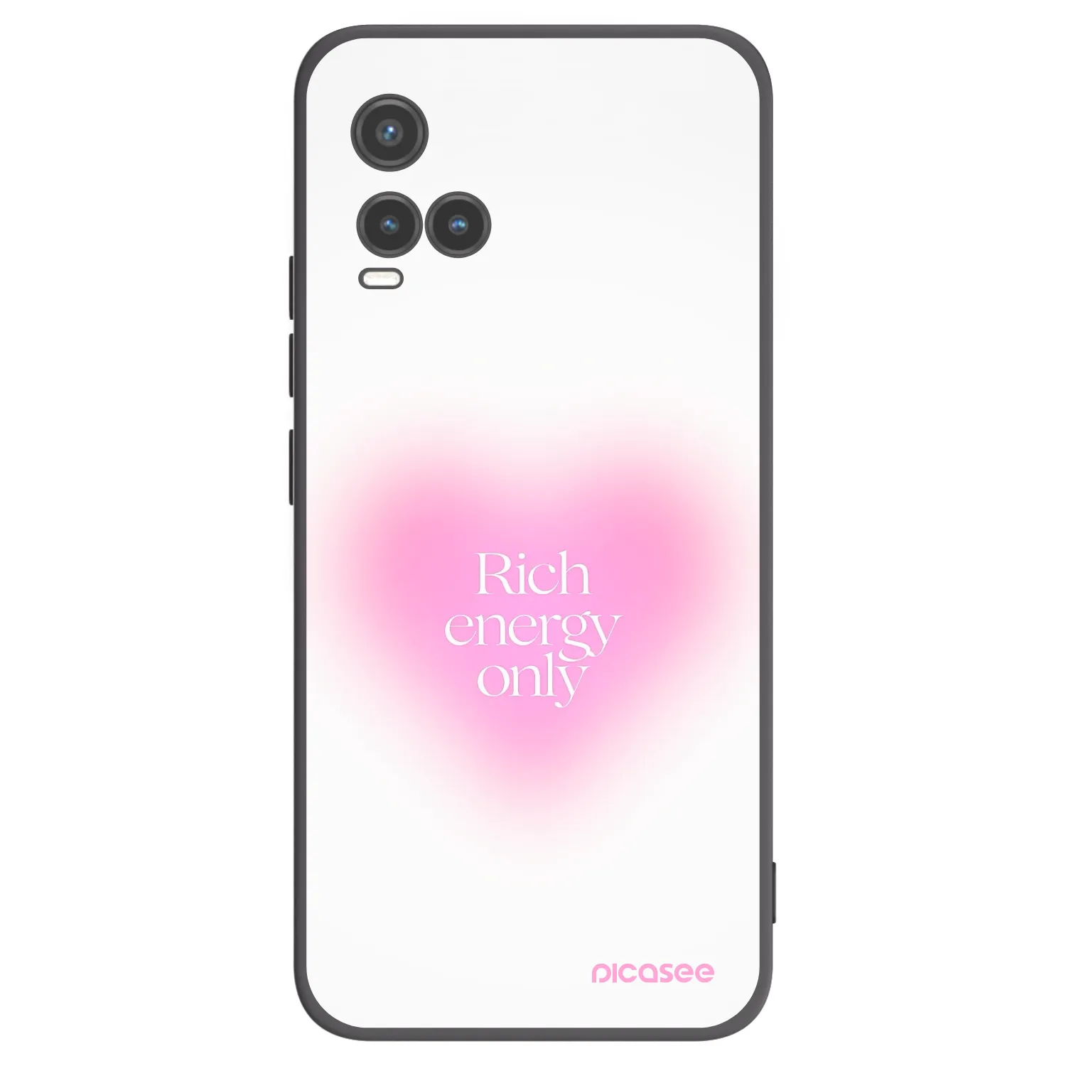 Picasee Μαύρη θήκη σιλικόνης για Vivo Y33s - Rich Energy