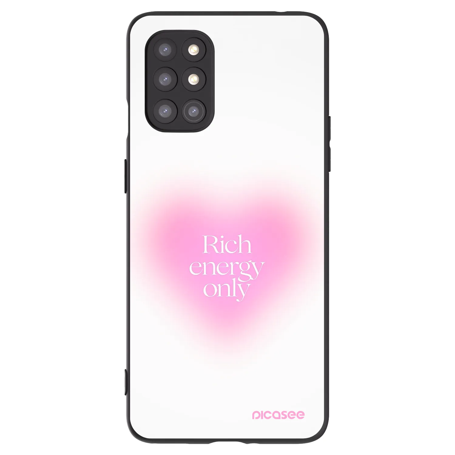 Picasee Μαύρη θήκη σιλικόνης για OnePlus 8T - Rich Energy
