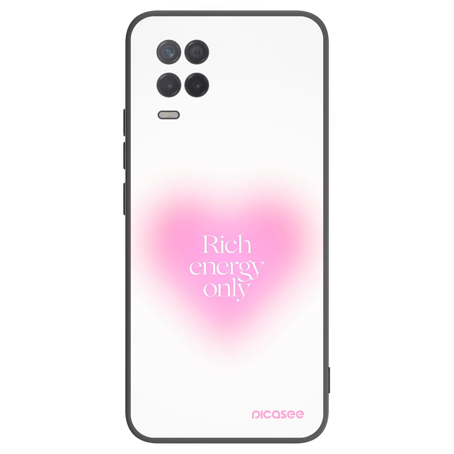 Picasee Μαύρη θήκη σιλικόνης για Realme 8 5G - Rich Energy